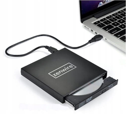 Externá CD napaľovačka Zenwire (kombo s DVD) 109430512 + USB 2.0 na Mini USB kábel MiniUSB 0,5M